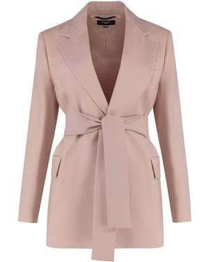 Weekend by Maxmara Blazer Teso Virgin Wool Blazers - Pink