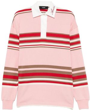 Amiri Polo Shirt Cotton Tops - Red