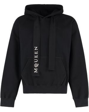 McQ Cotton Hoodie Sweaters - Black