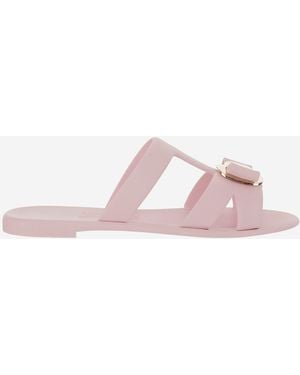 Ferragamo New Vara Rubber Sandals - Pink