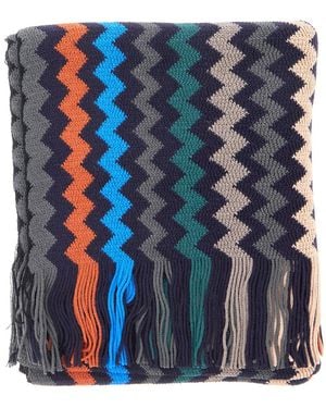 Missoni Scarf Wool Blend Acrylic - Blue