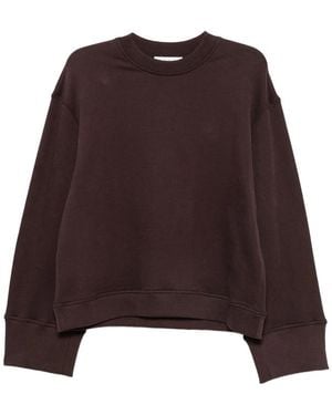 Frankie Shop Sweatshirt Talia Cotton-Blend Jumper - Brown