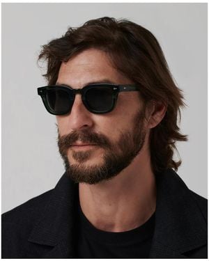 Ahlem Champ De Mars Burgundy Acetate Occhiali Da Sole - Black