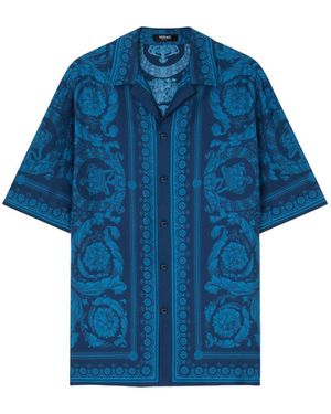 Versace Silk Shirt - Blue