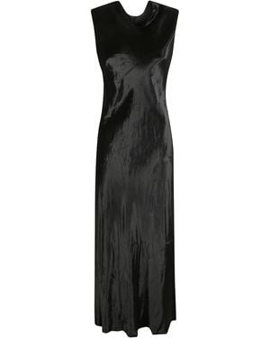 Alberta Ferretti Sleeveless Midi Dress - Black