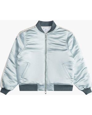 Rhude Boys 02 Satin Bomber - Blue