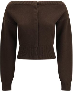 Tom Ford Soft Cashmere Open-Neck Shrunken Cardigan Kashmir/Capra Hircus - Black