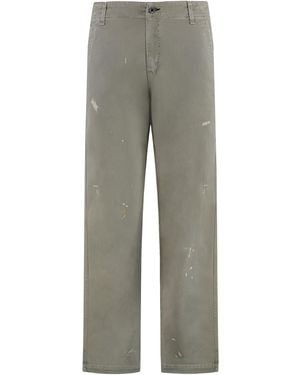 ASKK NY Straight-Leg Pants Cotton Straight - Gray