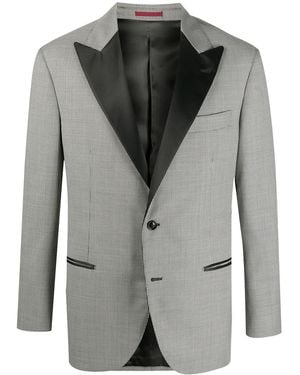 Brunello Cucinelli Single-Breasted Fitted Blazer Clothing - Gray