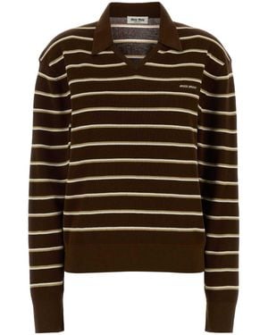 Miu Miu Polo Shirt - Brown