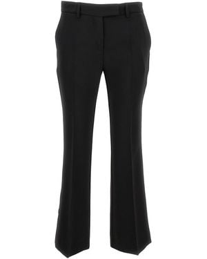 Le Plain Cady Low Waist Flared Pants - Black