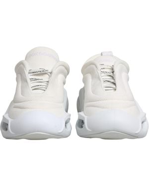 Dolce & Gabbana Slip On Wave Low Top Trainers Shoes Polyester Viscose - White