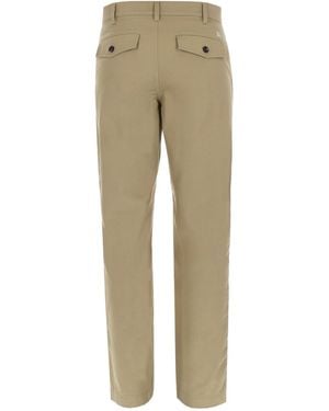 Burberry Trousers Arthur Cotton - Natural