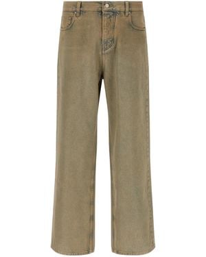 Amiri Wide Leg Jeans Cotton - Natural
