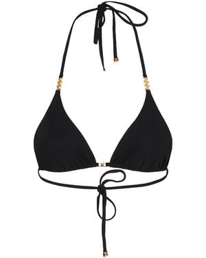 Celine Triangle Bikini Top - Black