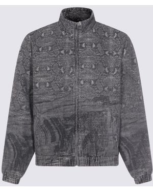 Daily Paper Denim Snake Track Casual Jacket - Gray