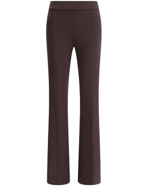 Avenue Montaigne Flare Stretchy Pants - Brown