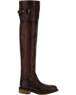 Miu Miu Miu Miu Vitello Boot - Brown
