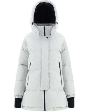 Herno Laminar Oversize Gore-Tex Windstopper Coat Ice,Cream Clothing - White