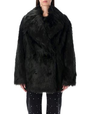 Stand Studio Katalina Faux Fur Coat - Black