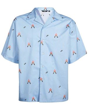 Gcds Striped Shirt - Blue