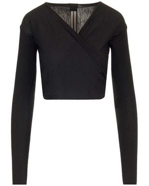 Rick Owens Wrap Top - Black