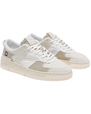 Date Sneakers Fabric/Rubber Sole - White