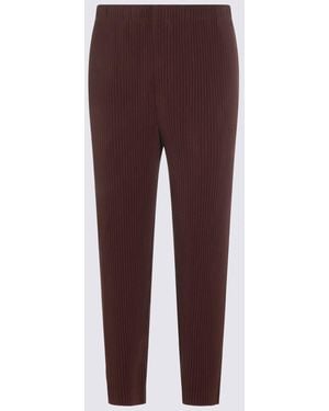 Homme Plissé Issey Miyake ストレートパンツ Pleated Straight Leg Pants in Black – SVRN