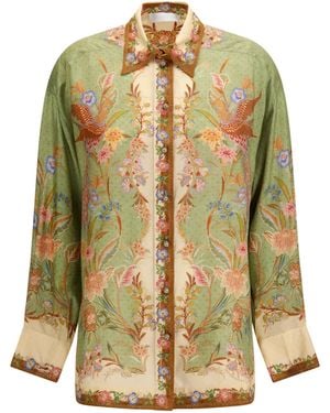 Zimmermann Indra Shirt Silk - Metallic