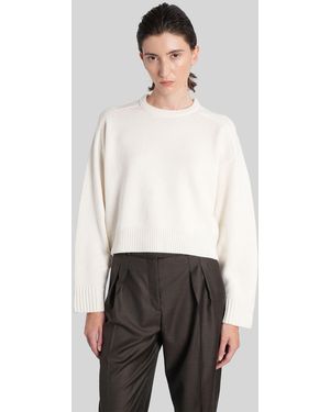 Loulou de Saison Bruzzi Lds Knitwear - White