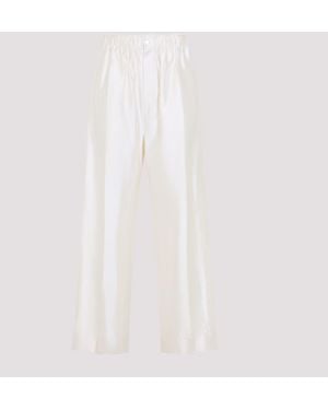 Carven Cotton And Silk Trousers - White
