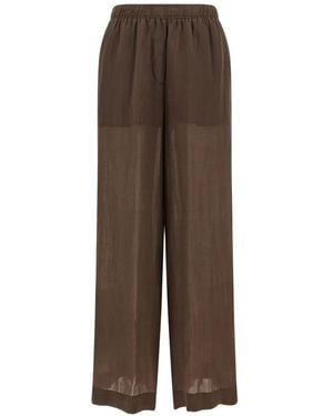 Nude Elastic Waist Pant Tn Li - Brown