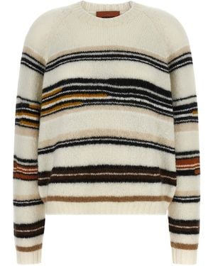 Missoni Striped Intarsia Sweater - Gray