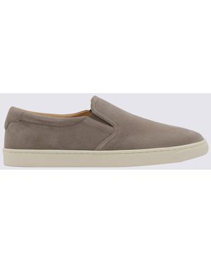 Brunello Cucinelli Leather Sneakers - Gray