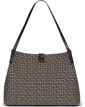 Balmain Open Tote Large Borsa - Black