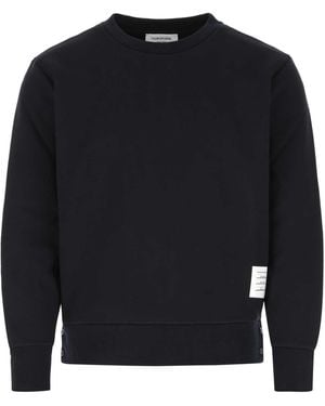 Thom Browne Midnight Cotton Sweatshirt - Blue