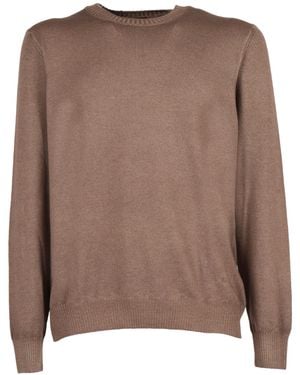Fay Crewneck Sweater - Brown