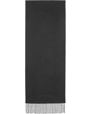 Saint Laurent Scarfs Cashmere - Black