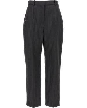 McQueen Pinstripe Trousers - Grey