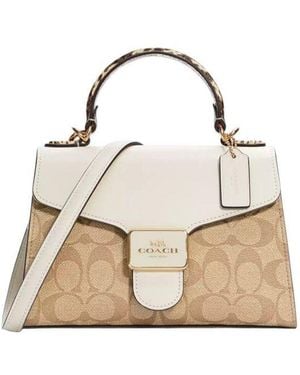 COACH Crossbody Bag- Smooth Leather Crossbody-Bags - Metallic