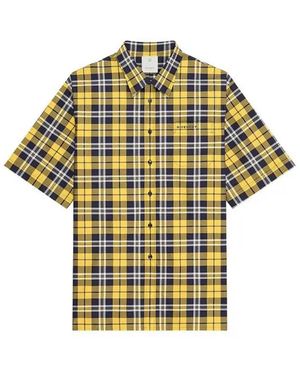 Givenchy Givenchy Checked Cotton Shirt - Yellow