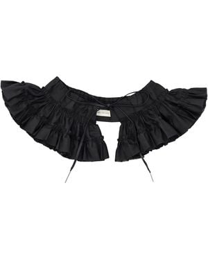 Dries Van Noten Georgie Ruffle Belt - Black