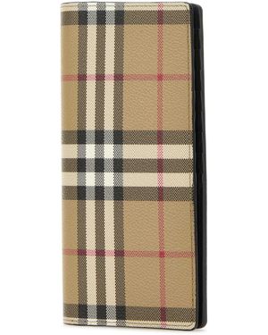 Burberry Printed Canvas Wallet Portafogli - Multicolour