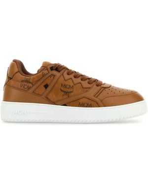 MCM Printed Canvas Terrain Sneakers - Brown