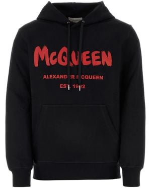 Mcqueen hoodie black sale