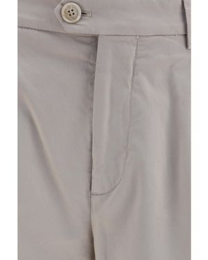 Brunello Cucinelli Cotton Blend Chino Trousers - Grey