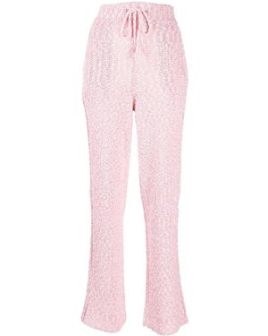 Ferragamo Drawstring-Fastening Waist Trousers - Pink