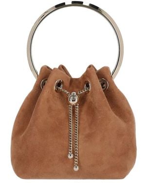 Jimmy Choo Bon Bon Mini Bucket Bag - Brown