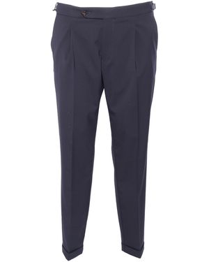 Montecore Elegant Trousers Polyester Polyurethane Pant - Blue