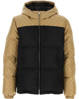 Gucci Jacquard Gg Down Jacket - Multicolour